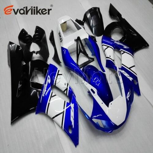 Motorcycle Fairing hull for YZFR6 1998 1999 2000 2001 2002 blue white black YZF R6 98 99 00 01 02 ABS Plastic kit H3