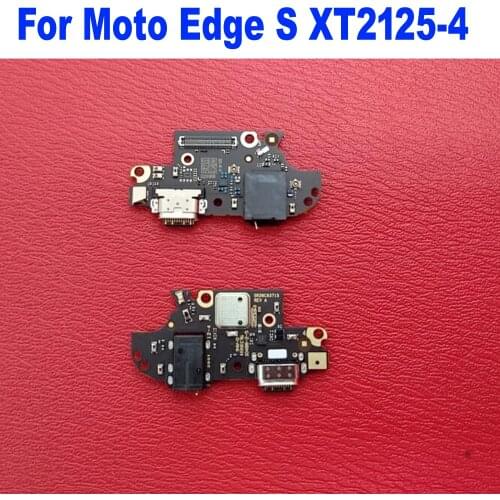 Original New Microphone Charging Board For Motorola Moto Edge S 5G USB Plug Fast Charge MIC Board Charger Plug Flex Cable