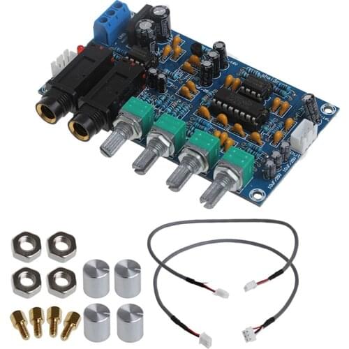 Dual Power Microphone Amplifier Board Sound AMP Module Digital Reverb Plate