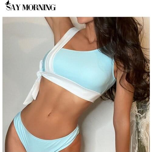 SAY MORNING Blue Swimwear