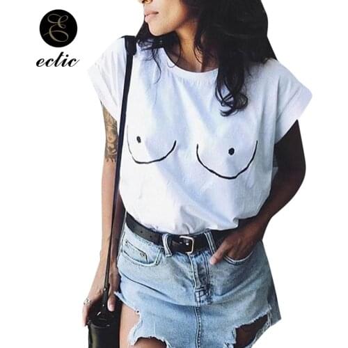 Sexy Sketch Plain Breast T Shirt Boob Hipster Tee Shirt For Printing Vetement Femme 2021 Funny Tshirt Women Harajuku Streetwear