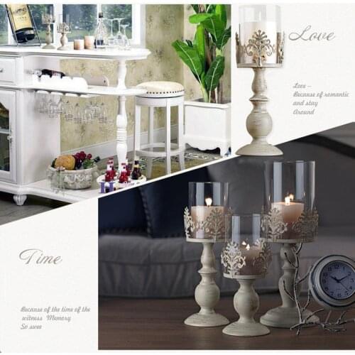 Wedding Candlestick Home Decor Iron Romantic Wedding Decor Candle Holder European Home Decor Candlestickes