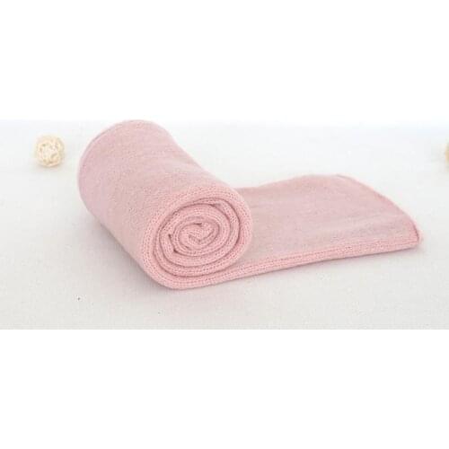 Newborn Swaddle Wrap Knit Jersey Wrap Baby Photogrpahy Props Baby Boy Girl Jersey Stretch Blanket Infant Layer Fabric Wraps