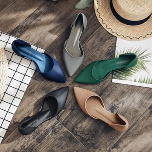 Pointed Heels Fashion Low Heel Shoes Elegant Shoes For Woman Party Shoes Chaussure Mariage Femme Buty Damskie shoes for women