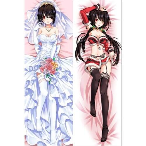 Japanese Anime Date A Live 2 Kurumi Tokisaki Hugging Body Pillow case Cover wedding pillow custom Dakimakura