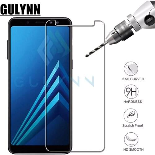 Protective Glass On For Samsung J3 J5 J7 2017 For Samsung Galaxy A6 A8 J4 J6 J8 Plus 2018 Tempered Glass Screen Protector 2.5D