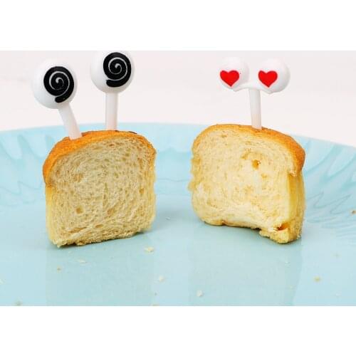 10pcs/set Food Picks Fruit Snack Toothpick Kichen Accessories Kitchen Tool Decorative Lovely Cartoon Eyes Tableware Gadgets