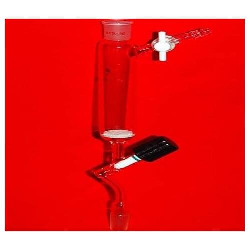 100ml,24/29,Glass reactor filtration funnel filter vacuum pressure solid phase synthesis