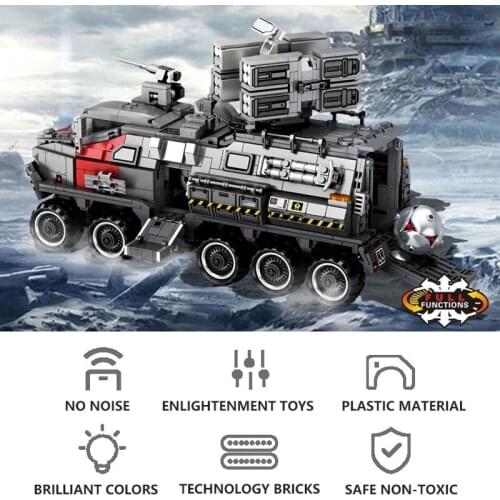 107007 WW2 Military Troop Carrier Car City High-Tech Armored Vehicle Tank Transport Truck DIY Brick Sembo Building Block Toys