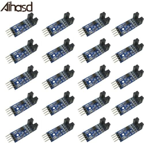 20PCS/LOT Speed Measuring Counter Motor Test Sensor Module Slot Type Optocoupler