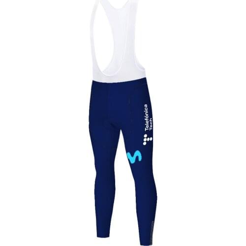 Movistar cycling pants Warm spodnie rowerowe invierno Trousers Winter Thermal Mountain Bike Pants Bicycle Tights 9D Gel Pad