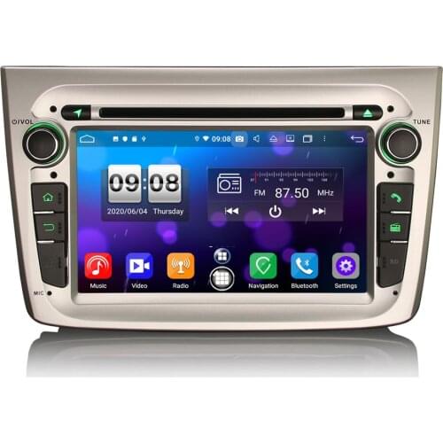 7" Android 10.0 OS Car DVD Multimedia GPS Radio Player for Alfa Romeo Mito 2008-2019 with CarPlay & Android Auto Functions