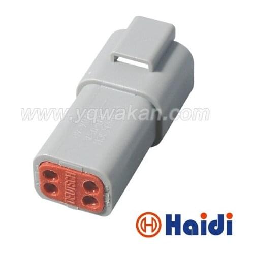 Free shipping 4pin 5sets auto 4pin plastic electric waterproof wiring harness connector DT04-4P