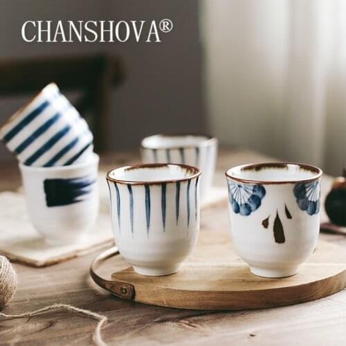 CHANSHOVA 200ml Traditional Chinese style Handpainted Ceramic Teacup China Porcelain Small and Large Coffee Cups mug H291