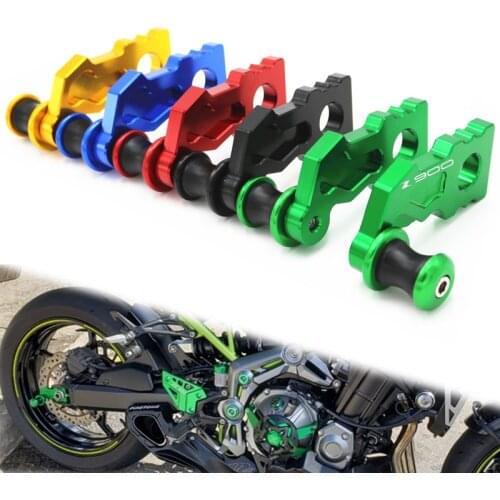 For KAWASAKI Z900 Z 900 2017 2018 2019 2020 2021 Motorcycle Rear Chain Adjusters Accessories Swingarm Spools Slider Stand Scre