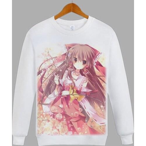 Touhou Project Cosplay Hoodie Hakurei Reimu Kirisame Marisa Print Hoodies Winter Autumn Fleece Sweatshirts Casual Pullover