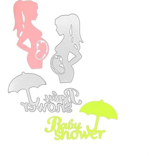 Julyarts Pregnant Woman Nesting Dies Mold For DIY Scrapbooking Decorative Embossing Handcraft Die Cutting Template