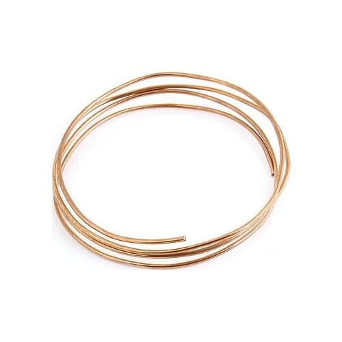 1M 3.3Ft Length Copper Tone Refrigerator Refrigeration Tubing Coil