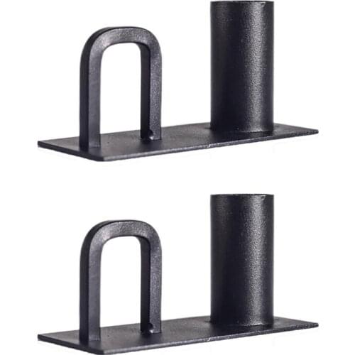 Metal Candle Cup Candlestick Rust Resistant Home With Handle Black Romantic Texture For Wedding Party Dinning Holder Decoration