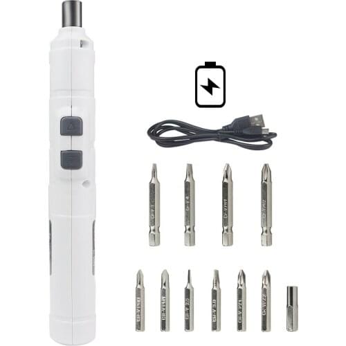 Mini Electric Screwdriver Rechargeable Cordless Power Screw Driver Kit with Lithium Battery Cordless Drill DIY Power Tools
