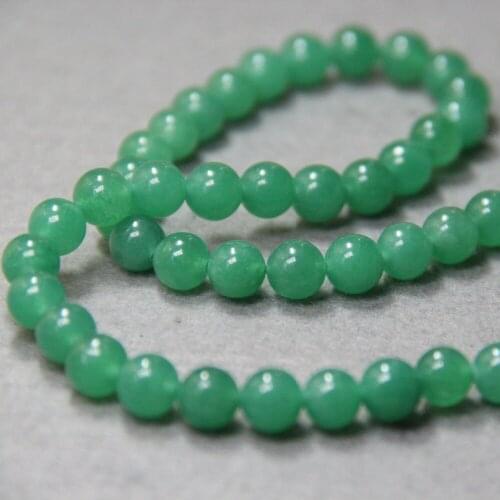 8mm Fashion Green Malay Aventurine Beads Round DIY Beads Loose Natural Stone For Necklace Bracelet 15inch Jewelry Making Design