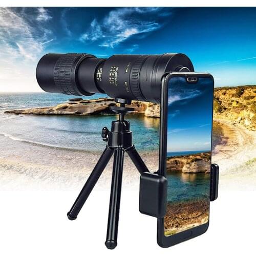 300x40mm Super Telephoto Zoom Outdoor Monocular Telescope Phone Holder Tripod Set For Beach Travel Outdoor Activities Sports