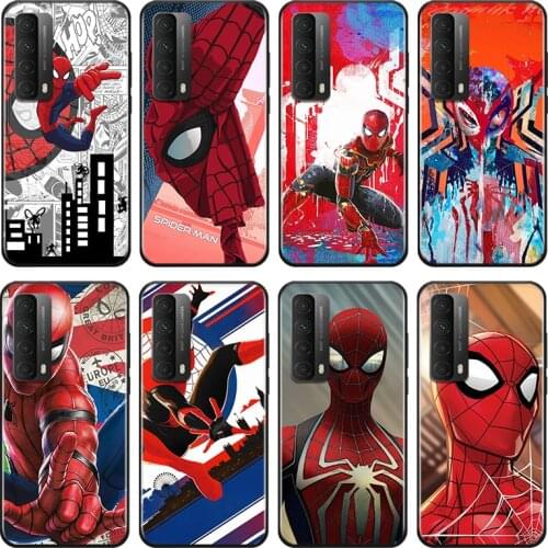 Marvel Avengers Spider-Man For Huawei Y9A Y9S Y9 Y8P Y8S Y7A Y7P Y7 Y6 Y6P Y6S Y5P Y5 Prime Pro 2019 2020 Soft Phone Case