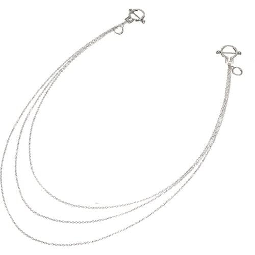 Handcuff Nipple Ring Long Chain Surgical Steel Body Jewelry Piercing Fashion Men Women Puncture Rhinestone Jewelry