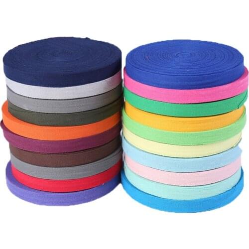 New 5 yards 20mm Width Colored Ribbon Polyester Cotton Webbing Strap Sewing Canvas Bag Belt Accessories Outdoor Backpack Parts