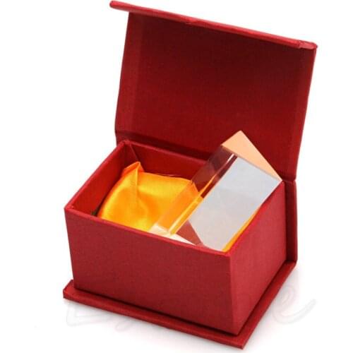 OOTDTY New 5cm Triangular Prism Teaching Optical Glass Triple Physics Light Spectrum