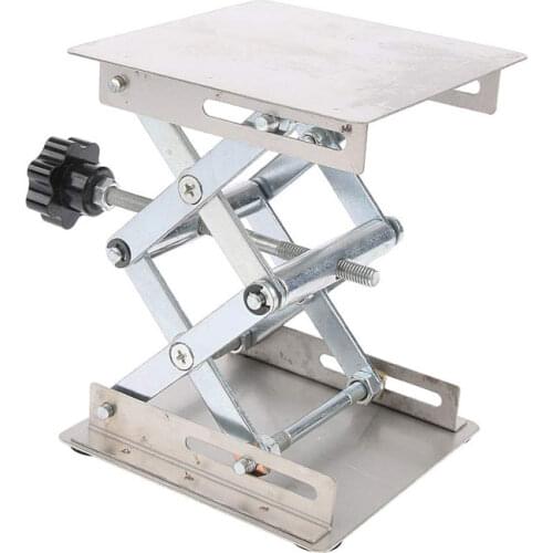 Home Stainless Steel Router Lift Table Woodworking Engraving Lab Lifting Stand Rack Lift Platform for Cutting Wood Workbench