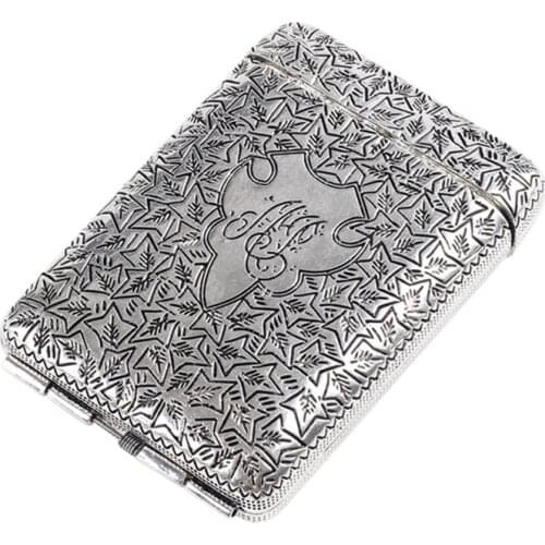 Portable Classical Metal Cigarette Case for 14 Cigarettes Three open Cigarette Storage Box Holder Travel Outdoor Smoking