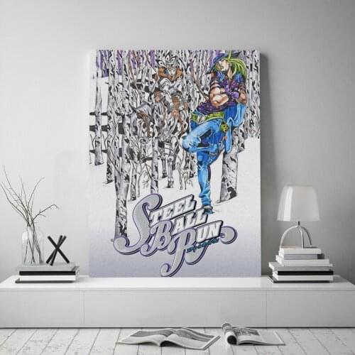 Steel Ball Run Gyro Zeppeli JoJos Bizarre Canvas poster Painting wall Art decor Living room Bedroom Home Decoration Prints