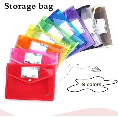 A4 A5 PP Waterproof Transparent Document Storage Organizer Three-Dimensional File Bag Papers Pouch Folder For Office Home