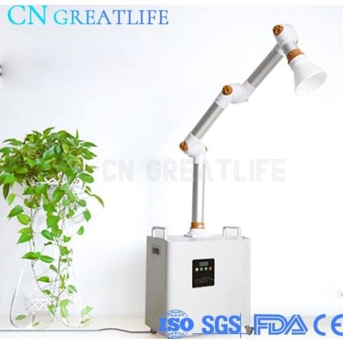 Dental Aerosol Suction Machine Portable Oral Suction Machine with 4 Layers UV High HEPA Filtration