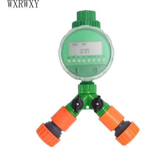 Wxrwxy Irrigation timer 2 way tap 3/4 A tap of water cranes 20mm hose garden water splitter 1 set