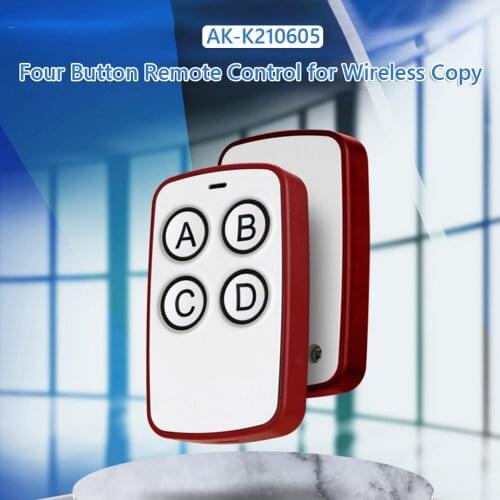 AK-K210605 Smart Copy Remote Universal Controller 4 Buttons Home Garage door Opener Duplicator Clone Cloning Learning Code Key