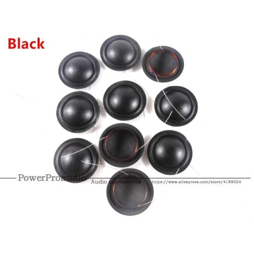 10pcs 19.4mm 20.4mm 25.5mm 28mm Tweeters Voice Coil 8ohm Black Silk Dome