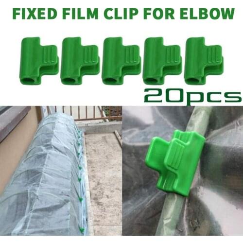 20 Pcs Gardening Supplies Plastic Film Buckle Clip Greenhouse Snap Clamps Film Buckle Clamps Plastic Pipe Clamps Garden Supplies