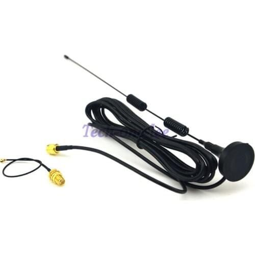 5 piece 4G 5dbi LTE Antenna lte Aerial 698-960/1700-2700Mhz magnetic base RF SMA RG174 3M +15cm SMA female to IPX 1.13 cable