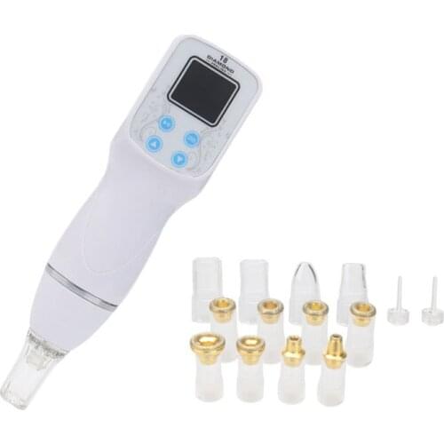 12 tip diamond dermabrasion machine Blackhead Acne Removal Skin Peel face Cleaning Facial Exfoliator Equipment