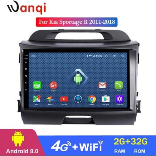 4G Lte All Netcom 9 inch Car Radio Android For KIA Sportage R 2011 2012-2018 Wifi Multimedia Player Head Nuit Frame NO DVD 2 Din