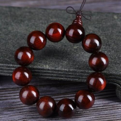 Rhino Horn Red Sandalwood High Density Bracelet Old Material Bead