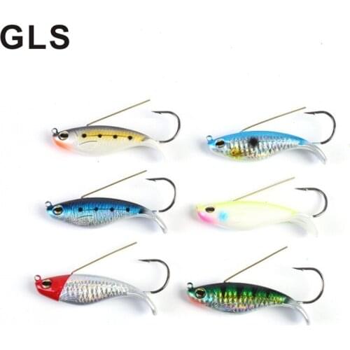 GLS brand new freshwater laser surface bright 8.5cm/21.5g color sea fishing 6 colors optional reuse fishing bait