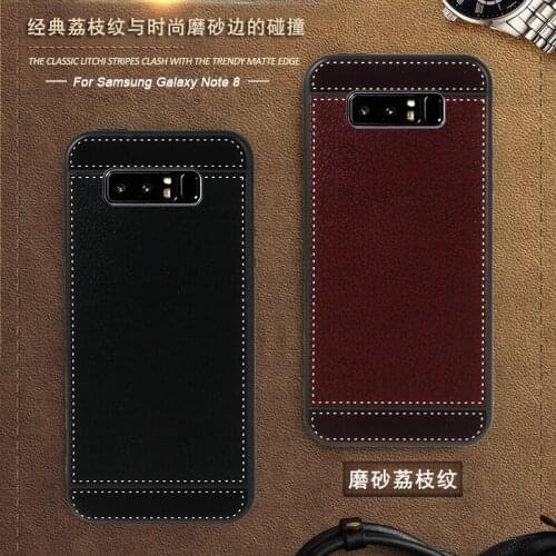 Coque for Samsung Galaxy Note 8 Dual Sim SM-N950F SM-N950F/DS Case leather Soft silicone Funda for Samsung galaxy Note8 Covers