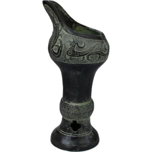 China old bronze Collections from the countryside Oil lamp