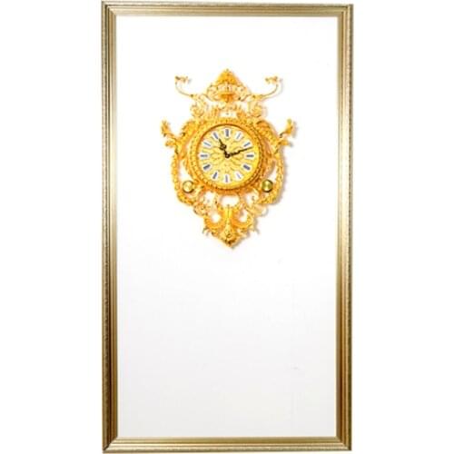 China Manufacture Home Decoration Luxury Antique Style Wall Clock Pure Handmade Gold Copper Wall Clock