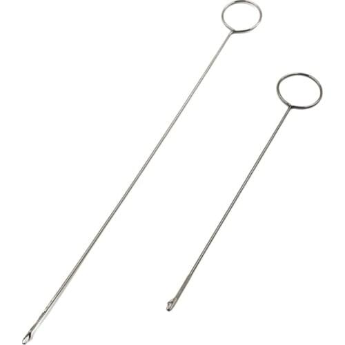 2PC Metal Sewing Loop Turner Hook Latch For Turning Fabric Tubes Straps Belts Strip for Home Sewing Tools patchwork DIY tool