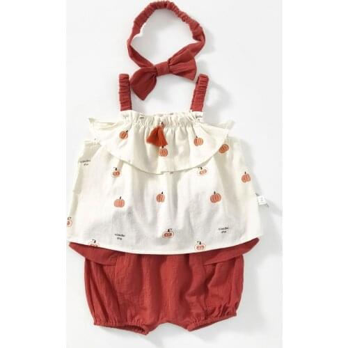 0-24M Newborn Kid Baby Girls Clothes set Summer Sleeveless Heart Print Top Tank and shorts set Cute Sweet Home wear Outfit