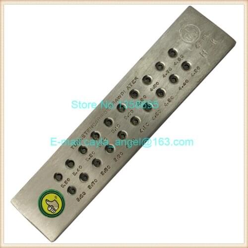 C Round Tungsten Carbide Drawplate Wire Drawplates Jewelry Making Tools Hole Size 3.10-5.00mm Fineness Dies Set